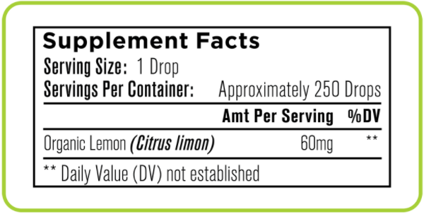 Organixx Lemon Essential Oil Ingredients